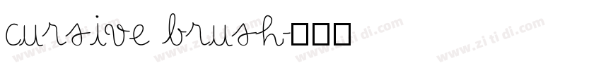 cursive brush字体转换